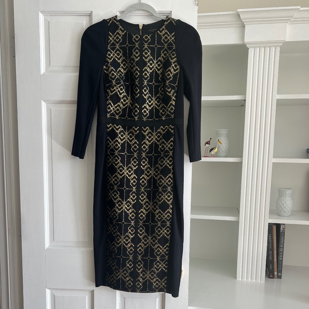 Ted Baker London | Ted Baker Dresses | Ted Baker Midi Dress Jacquard | Size 2